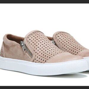 Report Alexa Grey Perforated Double Zip Comfort Slip On Sneaker Shoe Size 9.5